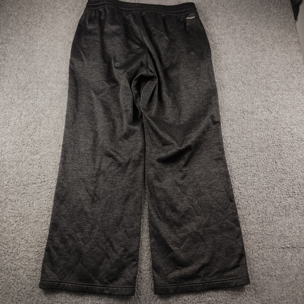Adidas Pants Sz XL Climawarm Wide Leg Dark Grey Fleece Lined Stretch EUC - Picture 7 of 7